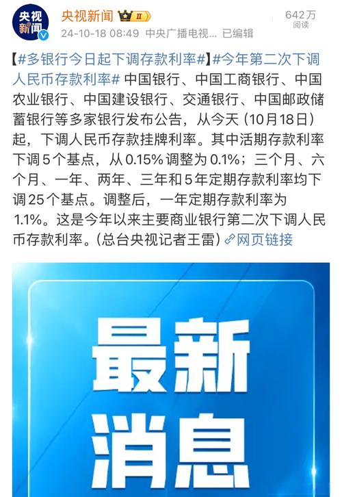 存款利率新一轮下调,存款利率迎来调整
